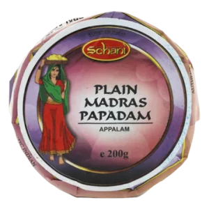 Schani - 200g Plain Madras Papadam (Appalam)